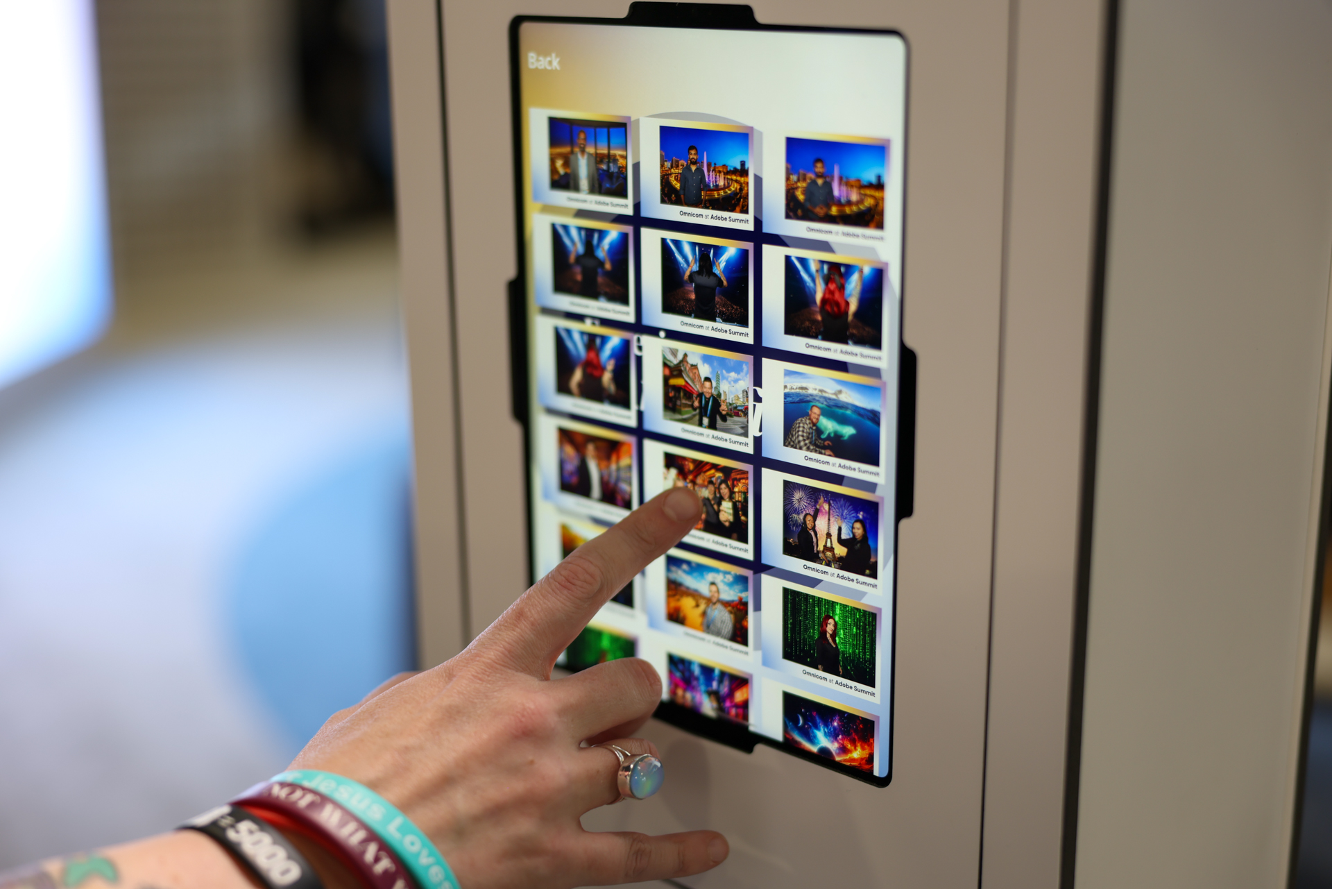 Interactive touchscreen experience